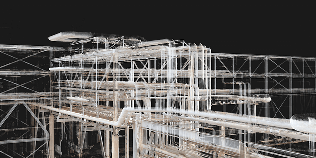 3D laser scan of process industrial plant