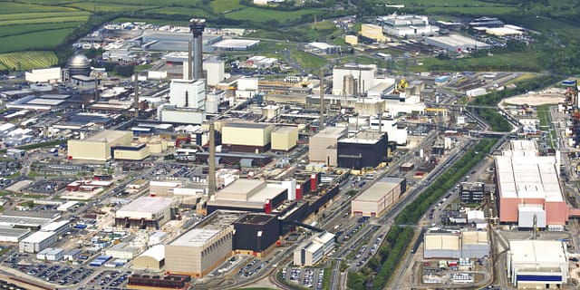 Aerial photograph of Sellafield