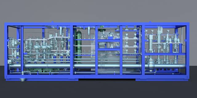 3D CAD model of an offshore engineering module