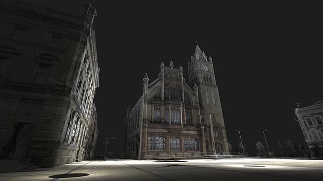 3D coloured laser scan of Derry Town Hall