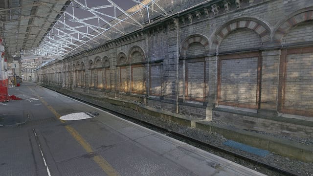 Coloured 3D Laser Scan of Crewe Railway Station